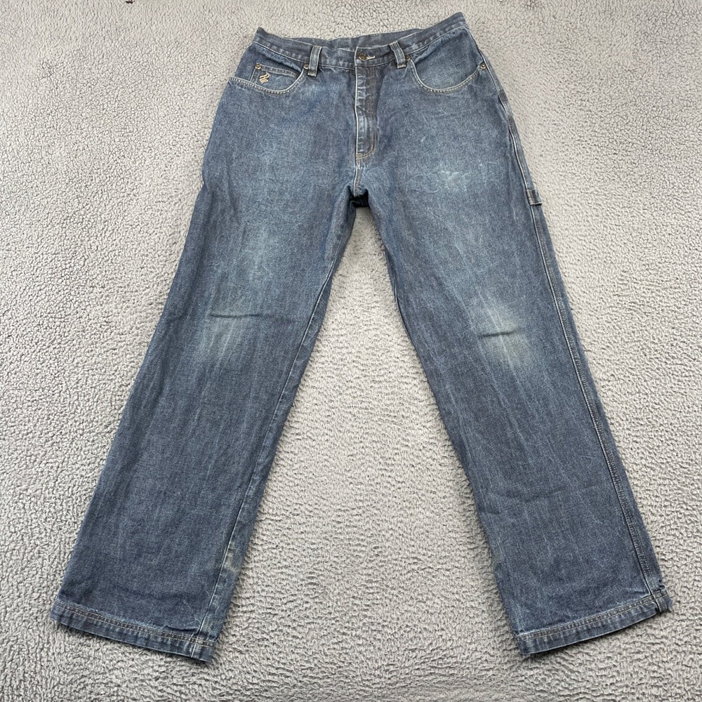 Rocawear Jeans Mens 36 Blue All American Denim Carpenter Wide Leg Streetwear